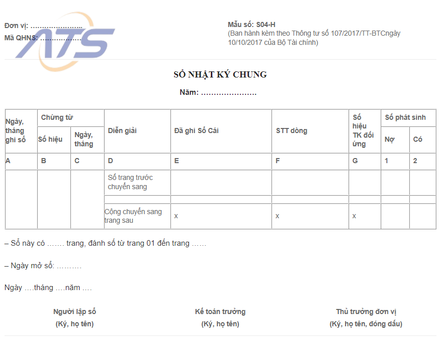 thông tư 107 về chế độ kế toán