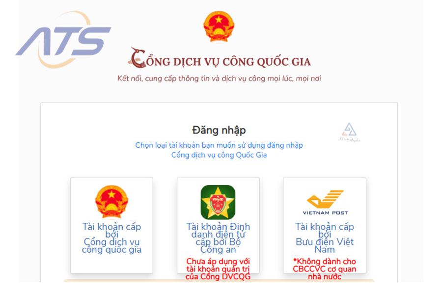 Bước 1: Đăng nhập tài khoản