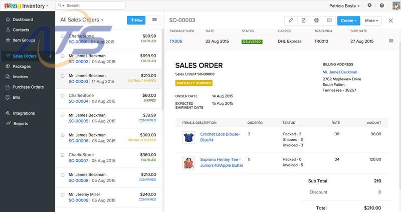 Phần mềm kế toán kho ZOHO INVENTORY
